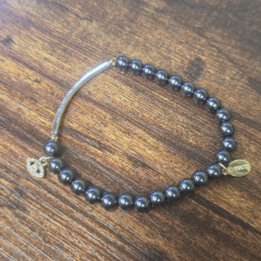 BOGO💖Express Gray-blue Beaded Evil Eye Bracelet